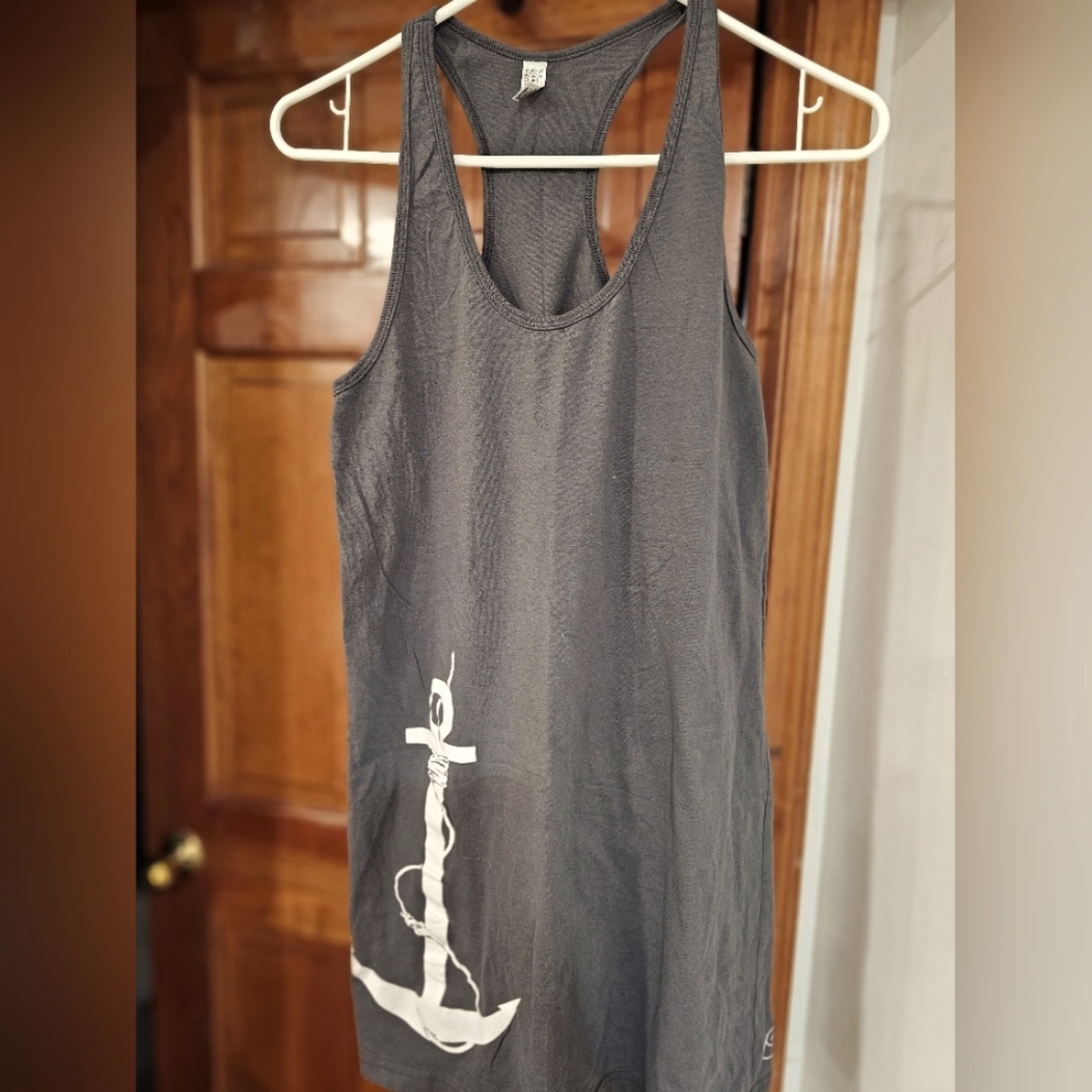 Reel Bliss Women's M Racerback Tank Anchor Dress